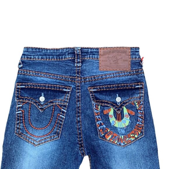 BNWT Vintage Embroidered True Religion Jeans Size 30 Relaxed Straight - Picture 5 of 9
